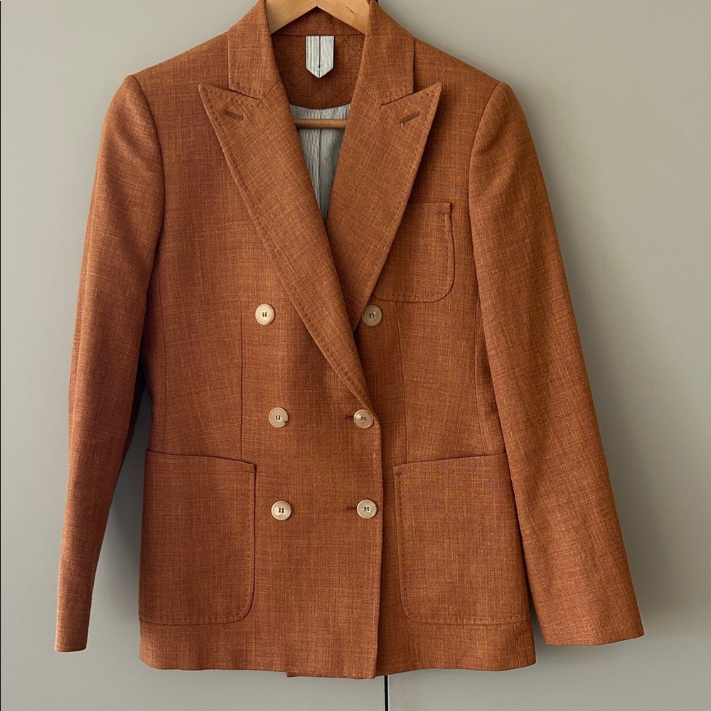 Max Mara linen and silk blazer size 4 U.S. Italian size 38
